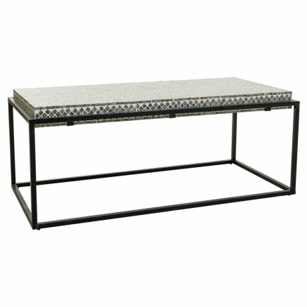 Mesa de Centro Alexandra House Living Gris Metal Madera MDF 60 x 49 x