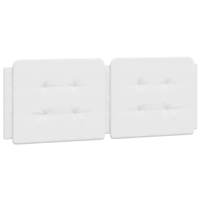 Cadre de lit sans matelas Zadar blanc 140x190 cm similicuir