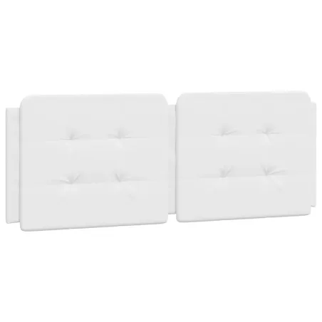 Cadre de lit sans matelas Zadar blanc 140x190 cm similicuir