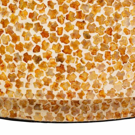 Centre Table Alexandra House Living Yellow Mother of pearl MDF Wood 65