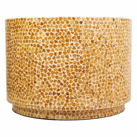 Centre Table Alexandra House Living Yellow Mother of pearl MDF Wood 65