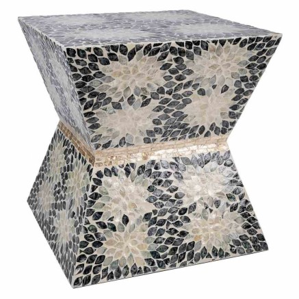 Kruk Alexandra House Living Blauw Hout MDF 45 x 48 x 46 cm