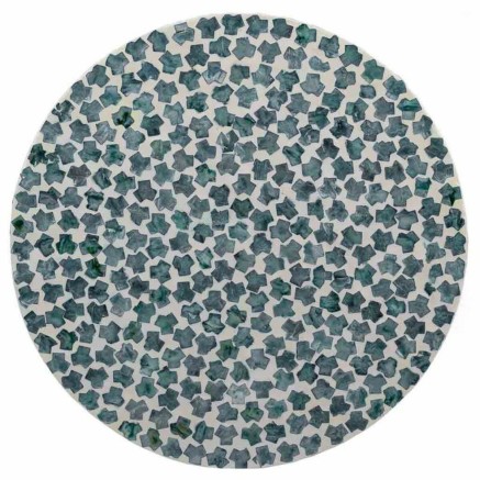 Kruk Alexandra House Living Blauw Hout MDF 35 x 50 x 35 cm 2