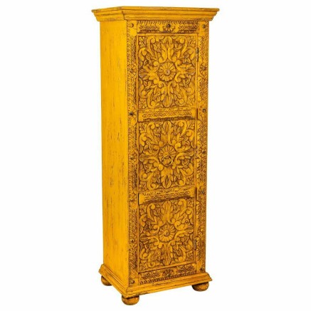 Armario Alexandra House Living Amarillo Hierro Madera de mango 40 x 14