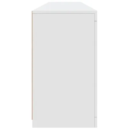 Buffet avec lumières LED blanc 181,5x37x67 cm