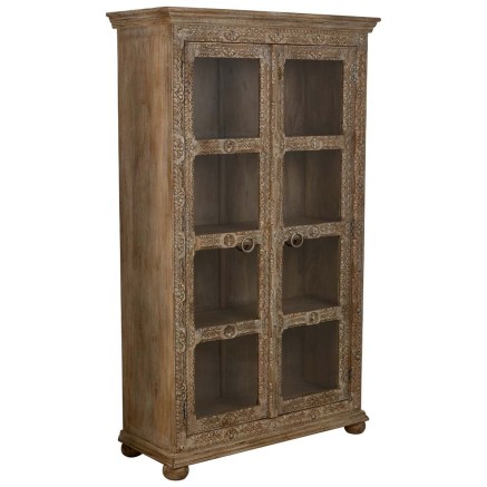 Présentoir Alexandra House Living verre Fer Bois de manguier 43 x 180