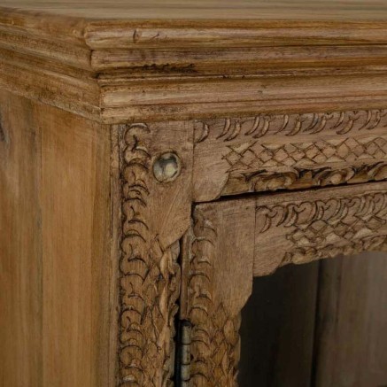 Vitrina Alexandra House Living Vidrio Hierro Madera de mango 43 x 180 2