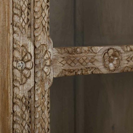 Stand Espositore Alexandra House Living Vetro Ferro Legno di mango 43