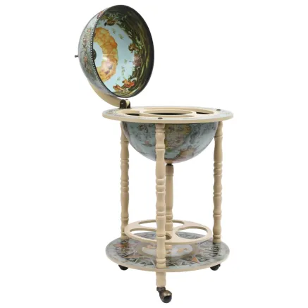 Bar sous forme de globe Bois d'eucalyptus Bleu 2