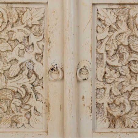 Sideboard Alexandra House Living White Iron Mango wood 35 x 150 x 75 c