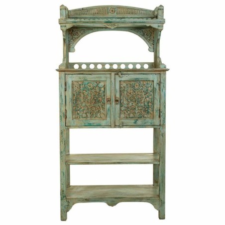Aparador Alexandra House Living Azul Hierro Madera de mango 35 x 150 x