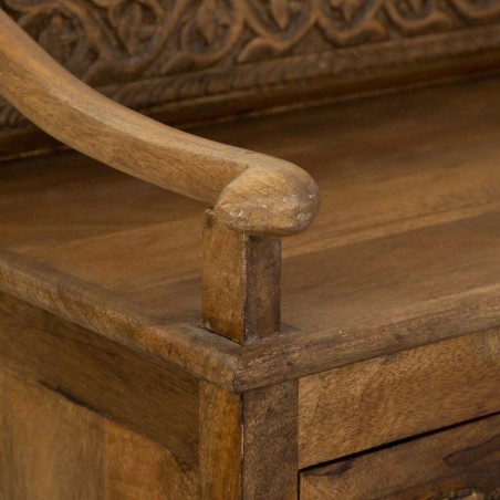 Aparador Alexandra House Living Marrón Hierro Madera de mango 42 x 85