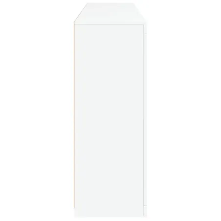 Buffet avec lumières LED blanc 162x37x100 cm