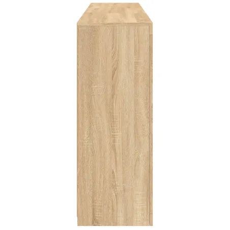 Buffet avec lumières LED chêne sonoma 162x37x100 cm