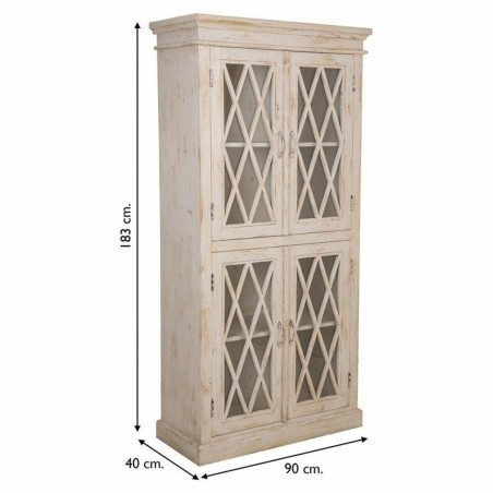 Stand Espositore Alexandra House Living Vetro Ferro Legno di mango 40