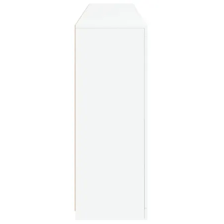 Buffet avec lumières LED blanc 181,5x37x100 cm