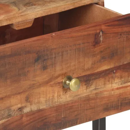 Table de chevet 40x30x50 cm Bois d'acacia brut