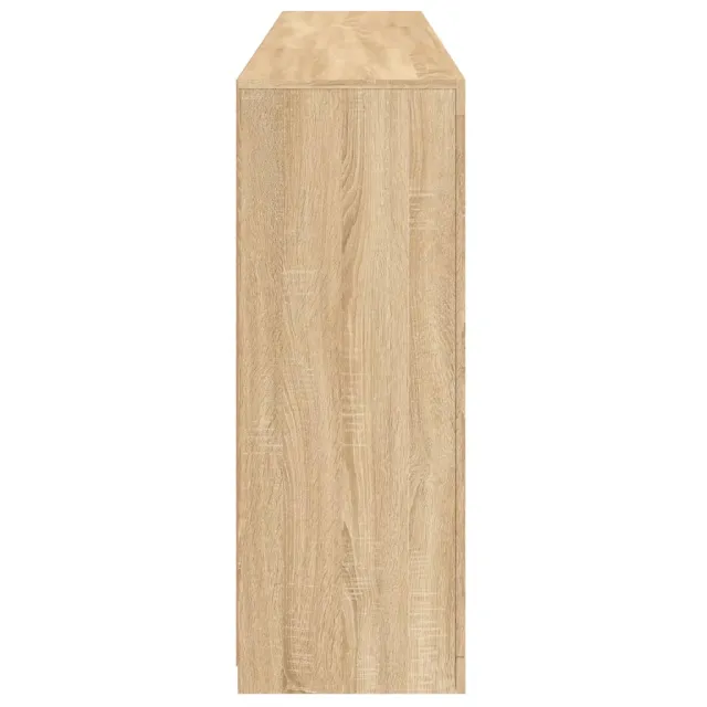 Buffet avec lumières LED chêne sonoma 181,5x37x100 cm