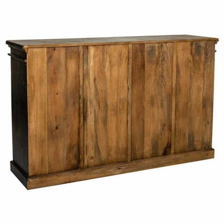 Anrichte Alexandra House Living Schwarz Glas Mango-Holz 40 x 100 x 170