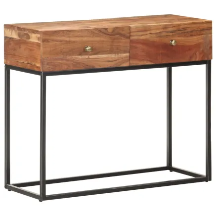 Table console 90x35x75 cm Bois d'acacia brut