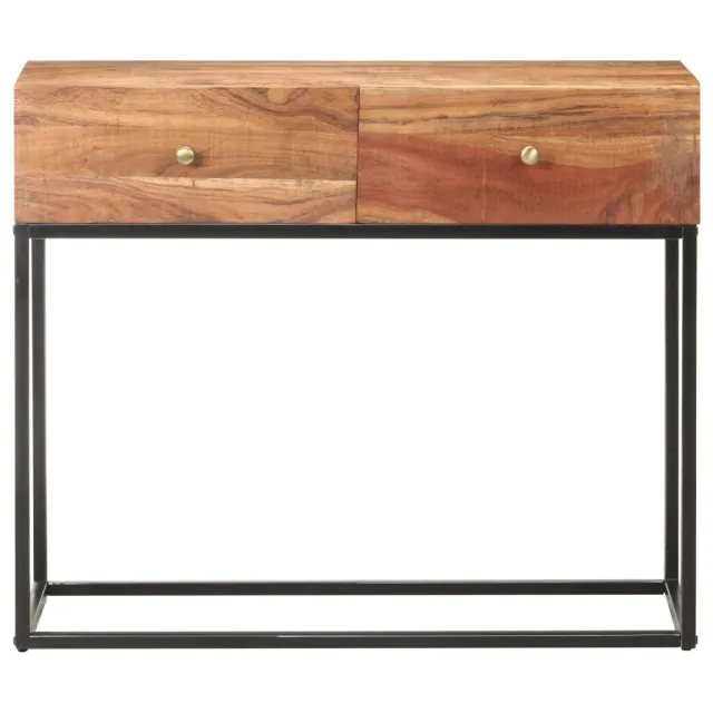 Table console 90x35x75 cm Bois d'acacia brut