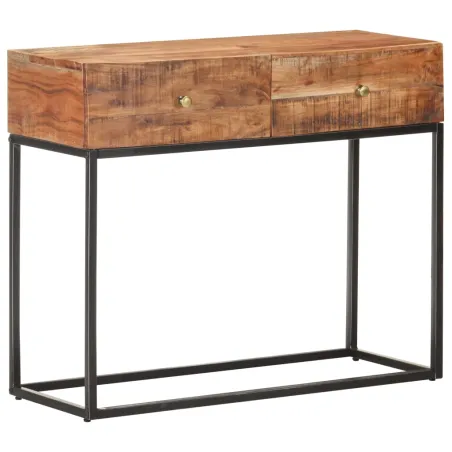 Table console 90x35x75 cm Bois d'acacia brut