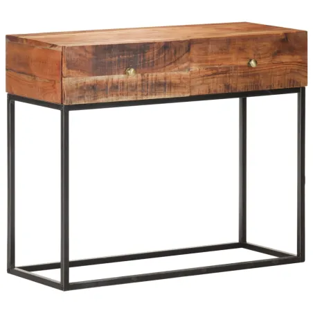 Table console 90x35x75 cm Bois d'acacia brut