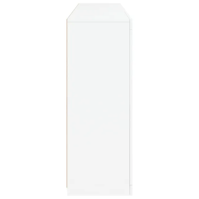 Buffet avec lumières LED blanc 162x37x100 cm