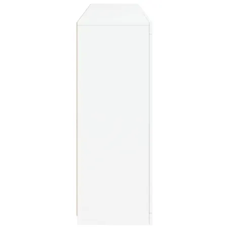 Buffet avec lumières LED blanc 162x37x100 cm