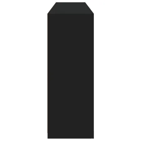 Buffet avec lumières LED noir 162x37x100 cm