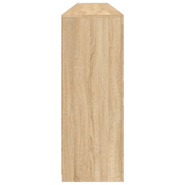 Buffet avec lumières LED chêne sonoma 162x37x100 cm