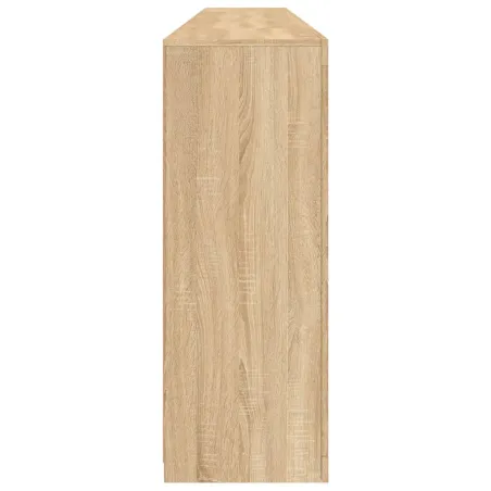 Buffet avec lumières LED chêne sonoma 162x37x100 cm