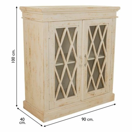 Meuble d'Entrée Alexandra House Living Blanc 40 x 100 x 90 cm