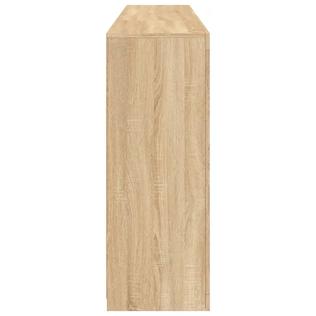 Buffet avec lumières LED chêne sonoma 181,5x37x100 cm