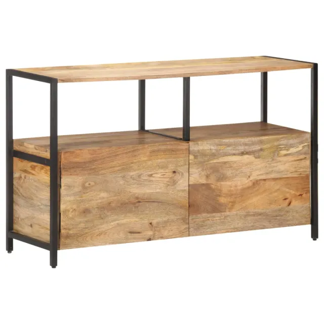Buffet 110x35x65 cm Bois de manguier massif