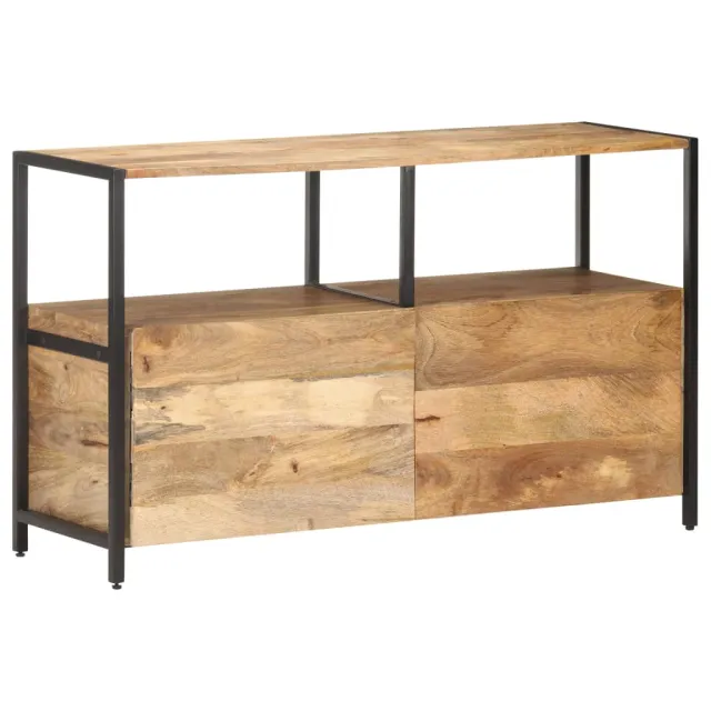 Buffet 110x35x65 cm Bois de manguier massif