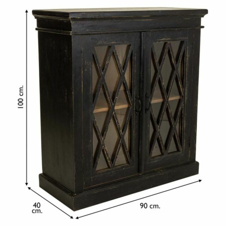 Ingresso Alexandra House Living Nero 40 x 100 x 90 cm