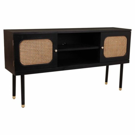 Buffet Alexandra House Living Noir Bois de pin Bois MDF 38 x 81 x 152