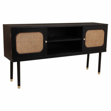 Dientafel Alexandra House Living Zwart Dennenhout Hout MDF 38 x 81 x 1