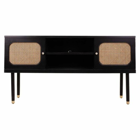 Dientafel Alexandra House Living Zwart Dennenhout Hout MDF 38 x 81 x 1