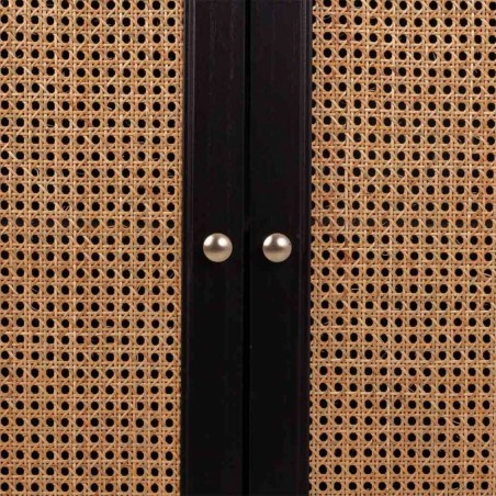 Aparador Alexandra House Living Negro Madera de pino Madera MDF 38 x 9