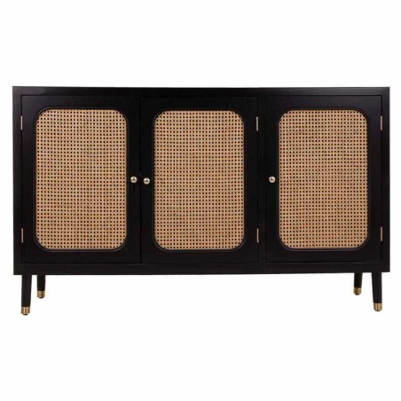 Credenza Alexandra House Living Nero Legno di pino Legno MDF 38 x 91 x