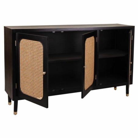 Credenza Alexandra House Living Nero Legno di pino Legno MDF 38 x 91 x