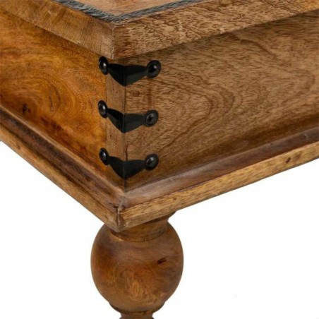 Truhe Alexandra House Living Braun Metall Mango-Holz 40 x 30 x 60 cm H