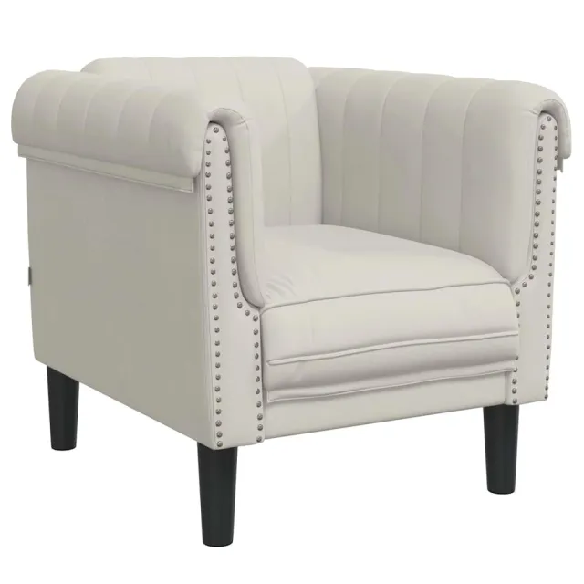 Ensemble de canapés 3 pcs crème velours