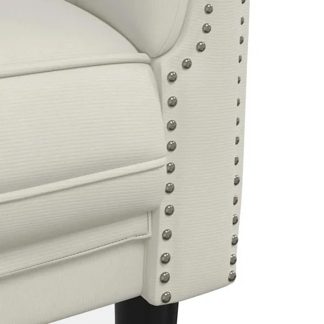 Ensemble de canapés 3 pcs crème velours