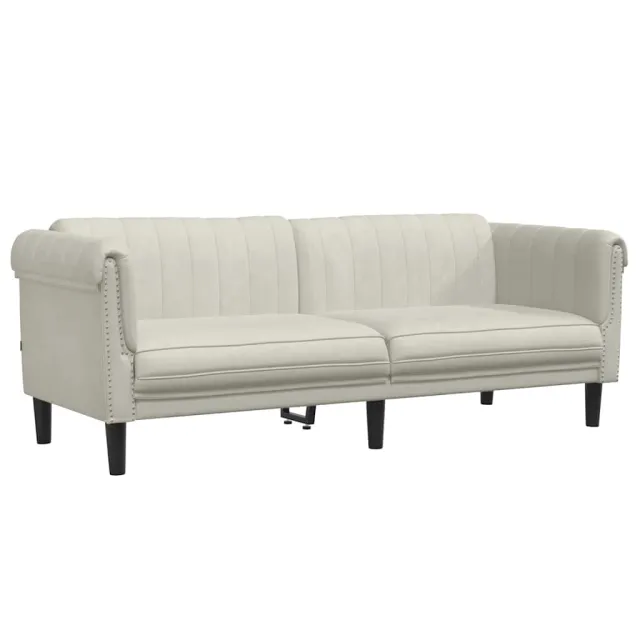 Ensemble de canapés 2 pcs crème velours