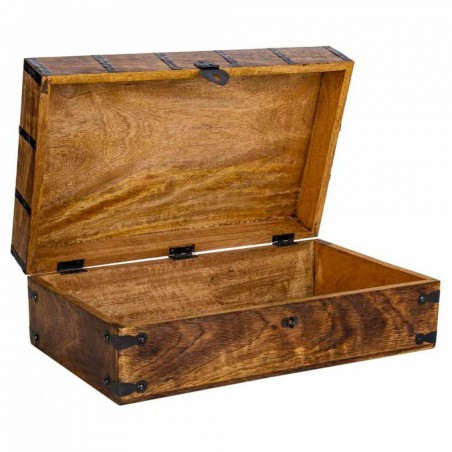 Coffre Alexandra House Living Marron Métal Bois de manguier 20 x 12 x