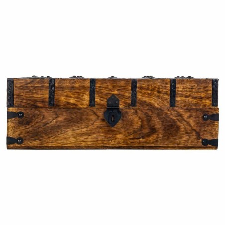 Truhe Alexandra House Living Braun Metall Mango-Holz 20 x 12 x 38 cm H