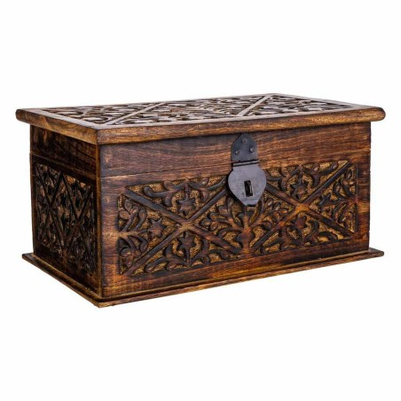 Baule Alexandra House Living Marrone Legno di mango 15 x 15 x 26 cm St